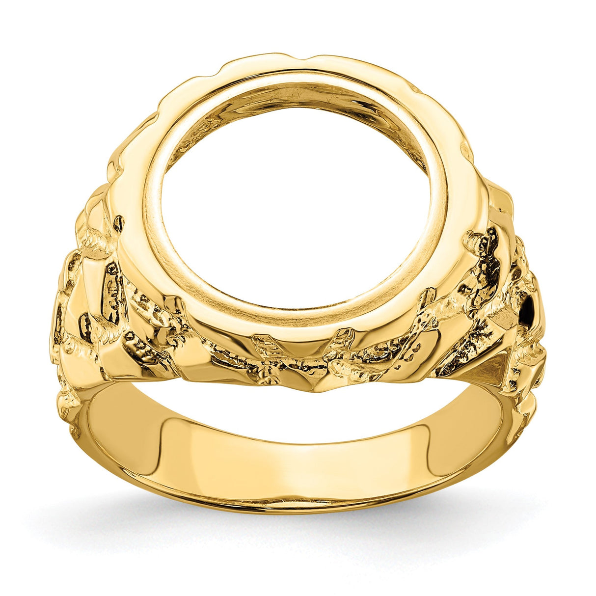 13 mm 14k Yellow Gold coin bezel for 13 mm Coin — additional image