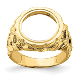 13 mm 14k Yellow Gold coin bezel for 13 mm Coin — additional image