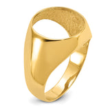 13 mm 14k Yellow Gold coin bezel for 13 mm Coin — additional image