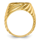 13 mm 14k Yellow Gold coin bezel for 13 mm Coin — alternate view