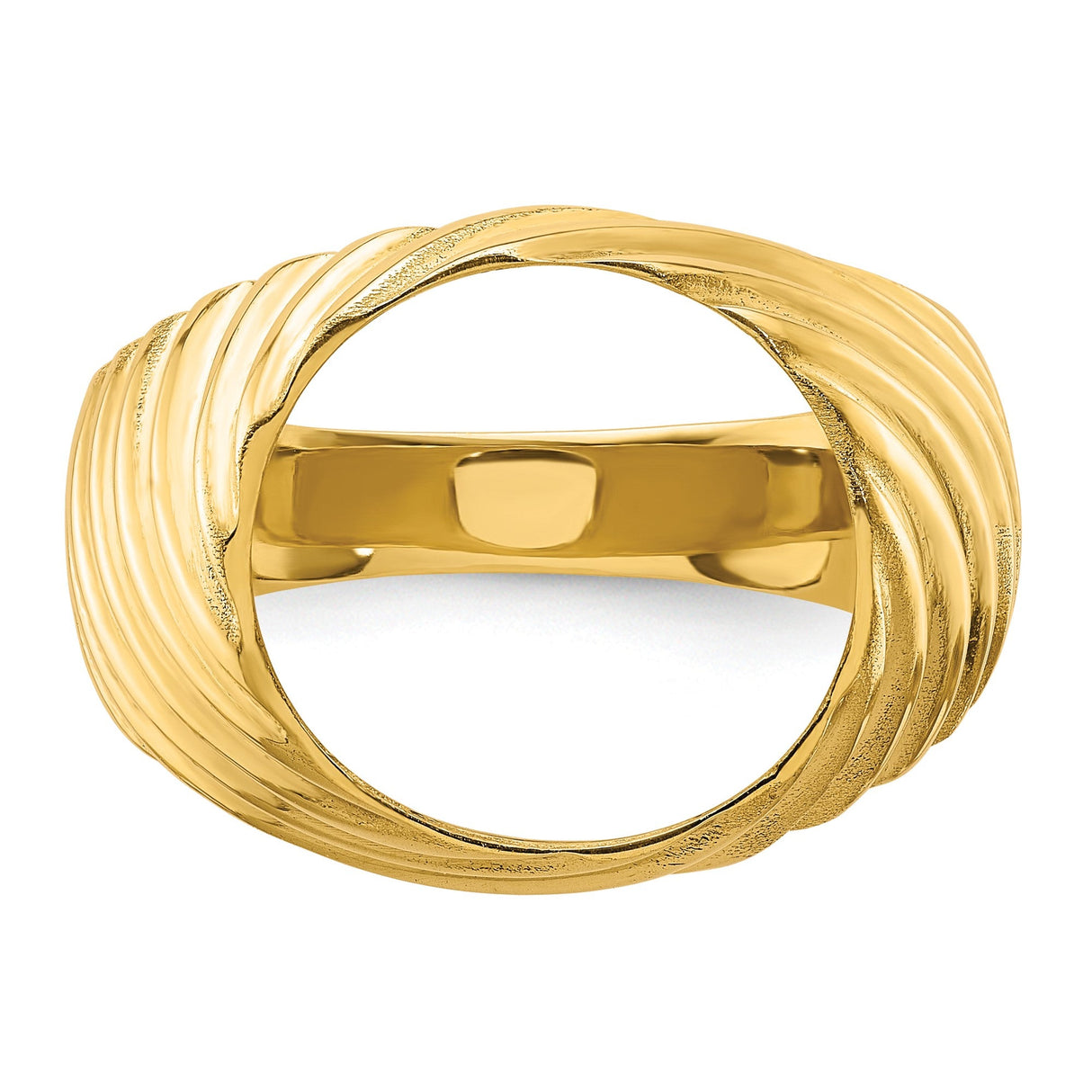 13 mm 14k Yellow Gold coin bezel for 13 mm Coin — additional image