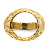13 mm 14k Yellow Gold coin bezel for 13 mm Coin — additional image