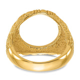 13 mm 14k Yellow Gold coin bezel for 13 mm Coin — additional image