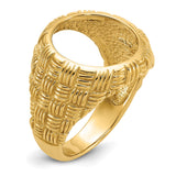 13 mm 14k Yellow Gold coin bezel for 13 mm Coin — additional image