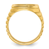 13 mm 14k Yellow Gold coin bezel for 13 mm Coin — alternate view