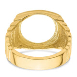 13 mm 14k Yellow Gold coin bezel for 13 mm Coin — additional image