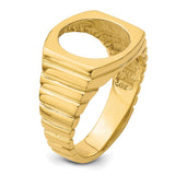 13 mm 14k Yellow Gold coin bezel for 13 mm Coin — additional image