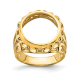 13 mm 14k Yellow Gold coin bezel for 13 mm Coin — additional image
