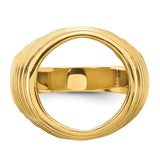 13 mm 14k Yellow Gold coin bezel for 13 mm Coin — additional image