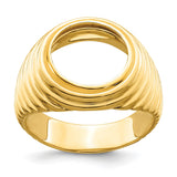 13 mm 14k Yellow Gold coin bezel for 13 mm Coin — additional image