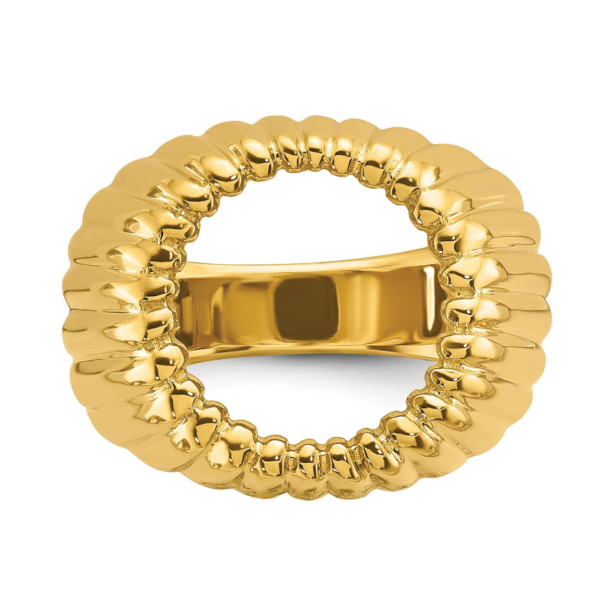 13 mm 14k Yellow Gold coin bezel for 13 mm Coin — additional image