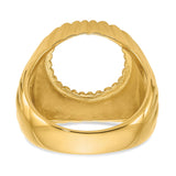 13 mm 14k Yellow Gold coin bezel for 13 mm Coin — additional image
