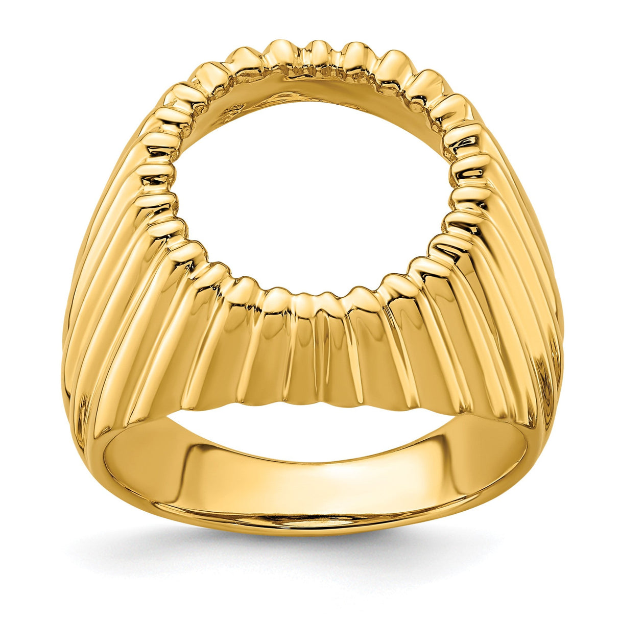 13 mm 14k Yellow Gold coin bezel for 13 mm Coin — additional image