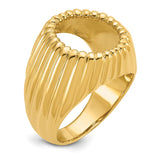 13 mm 14k Yellow Gold coin bezel for 13 mm Coin — additional image