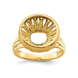 13 mm 14k Yellow Gold coin bezel for 13 mm Coin — additional image