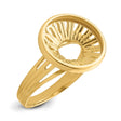 13 mm 14k Yellow Gold coin bezel for 13 mm Coin