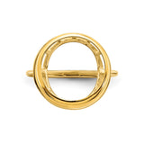 13 mm 14k Yellow Gold coin bezel for 13 mm Coin — additional image