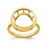 13 mm 14k Yellow Gold coin bezel for 13 mm Coin — additional image