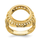 13 mm 14k Yellow Gold coin bezel for 13 mm Coin — additional image