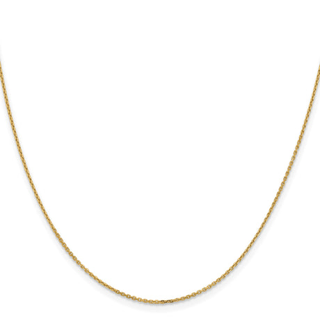 14K Yellow Gold 1.05 mm Polished Chain Necklace