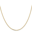 14K Yellow Gold 1.4 mm Polished Chain Necklace