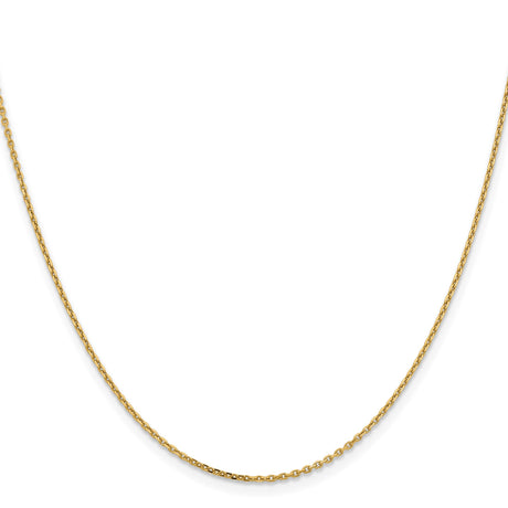 14K Yellow Gold 1.4 mm Polished Chain Necklace