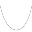 14K White Gold 1.4 mm Polished Chain Necklace