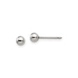 Stainless Steel Stud Earrings, Hypoallergenic Ball Post with Polished Finish, Unisex Minimalist Design