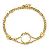 14 mm 14k Yellow Gold coin bezel for 14 mm Coin — additional image