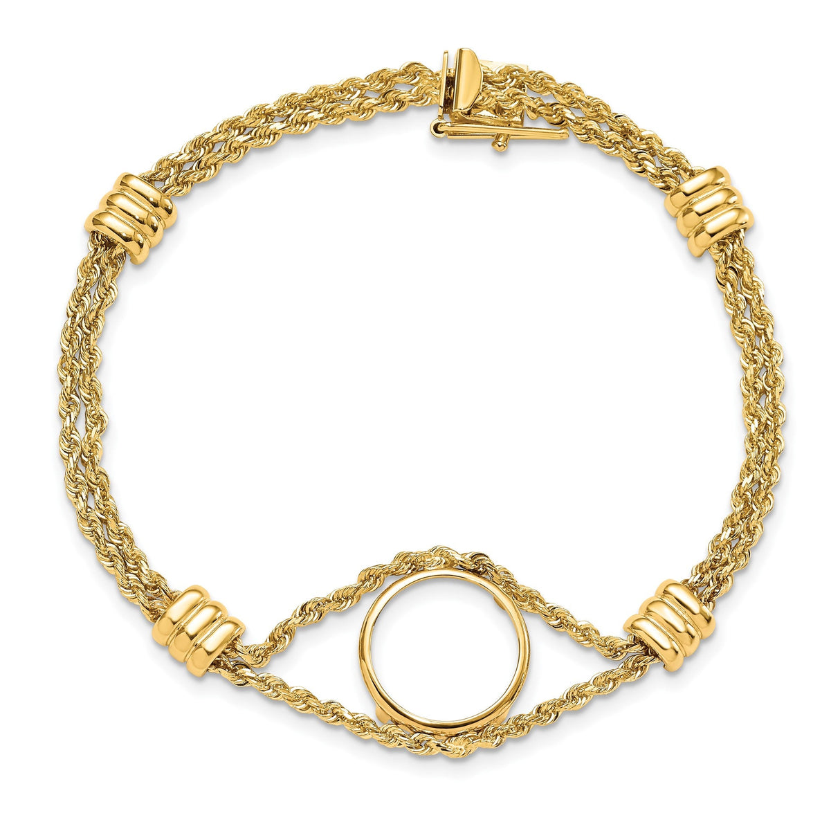 14 mm 14k Yellow Gold coin bezel for 14 mm Coin — additional image