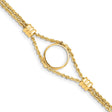 14 mm 14k Yellow Gold coin bezel for 14 mm Coin