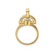 14 mm 14k Yellow Gold coin bezel for 14 mm Coin