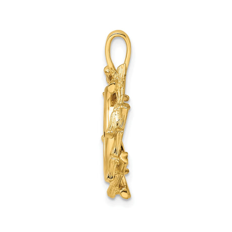 14 mm 14k Yellow Gold coin bezel for 14 mm Coin — alternate view