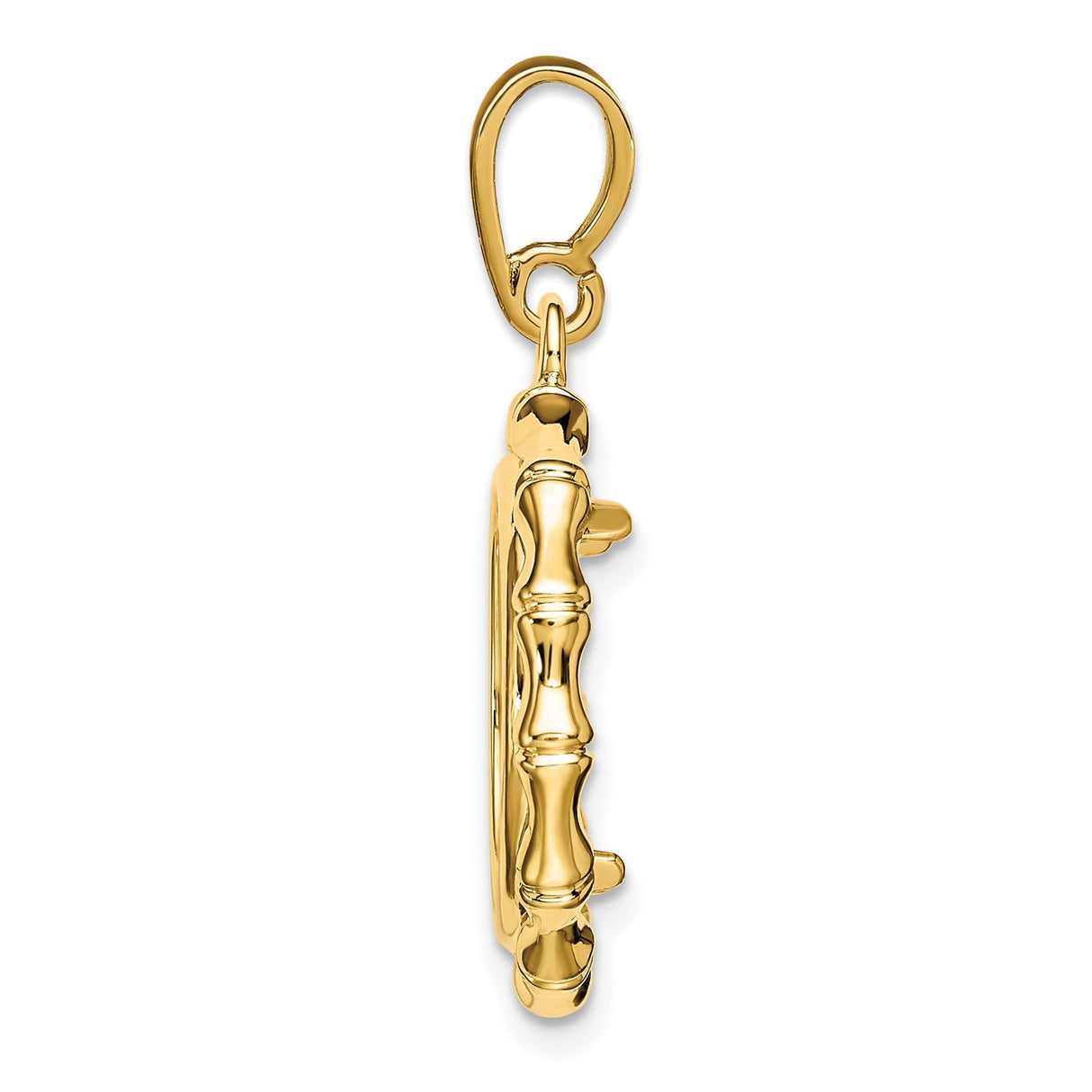 14 mm 14k Yellow Gold coin bezel for 14 mm Coin — alternate view