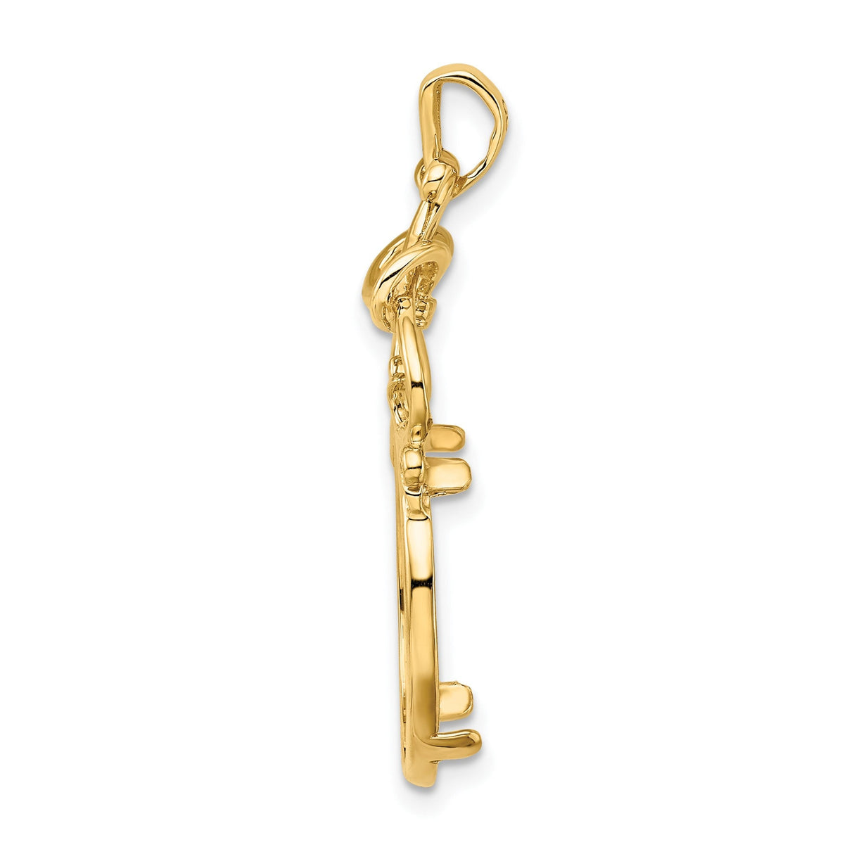 14 mm 14k Yellow Gold coin bezel for 14 mm Coin — alternate view