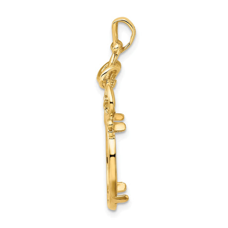 14 mm 14k Yellow Gold coin bezel for 14 mm Coin — alternate view