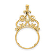 14 mm 14k Yellow Gold coin bezel for 14 mm Coin
