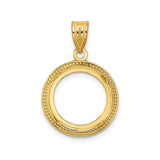 14 mm 14k Yellow Gold coin bezel for 14 mm Coin — additional image