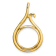 14 mm 14k Yellow Gold coin bezel for 14 mm Coin