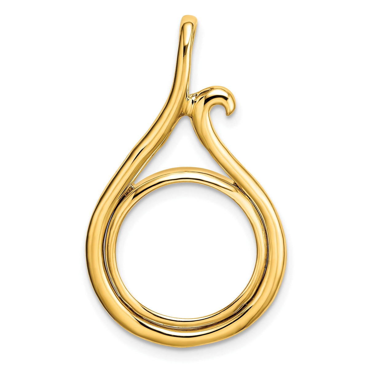 14 mm 14k Yellow Gold coin bezel for 14 mm Coin