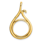 14 mm 14k Yellow Gold coin bezel for 14 mm Coin