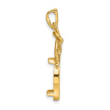 14 mm 14k Yellow Gold coin bezel for 14 mm Coin — alternate view