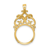 14 mm 14k Yellow Gold coin bezel for 14 mm Coin — additional image