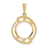 14 mm 14k Yellow Gold coin bezel for 14 mm Coin — additional image