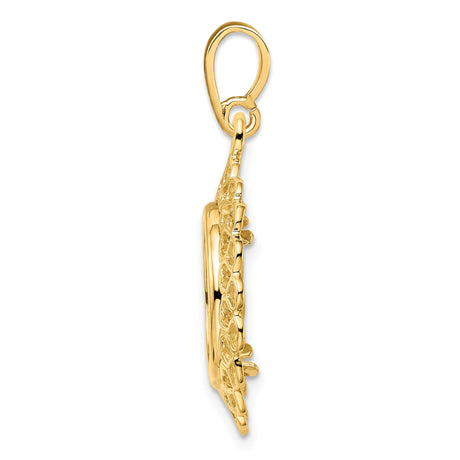 14 mm 14k Yellow Gold coin bezel for 14 mm Coin — alternate view