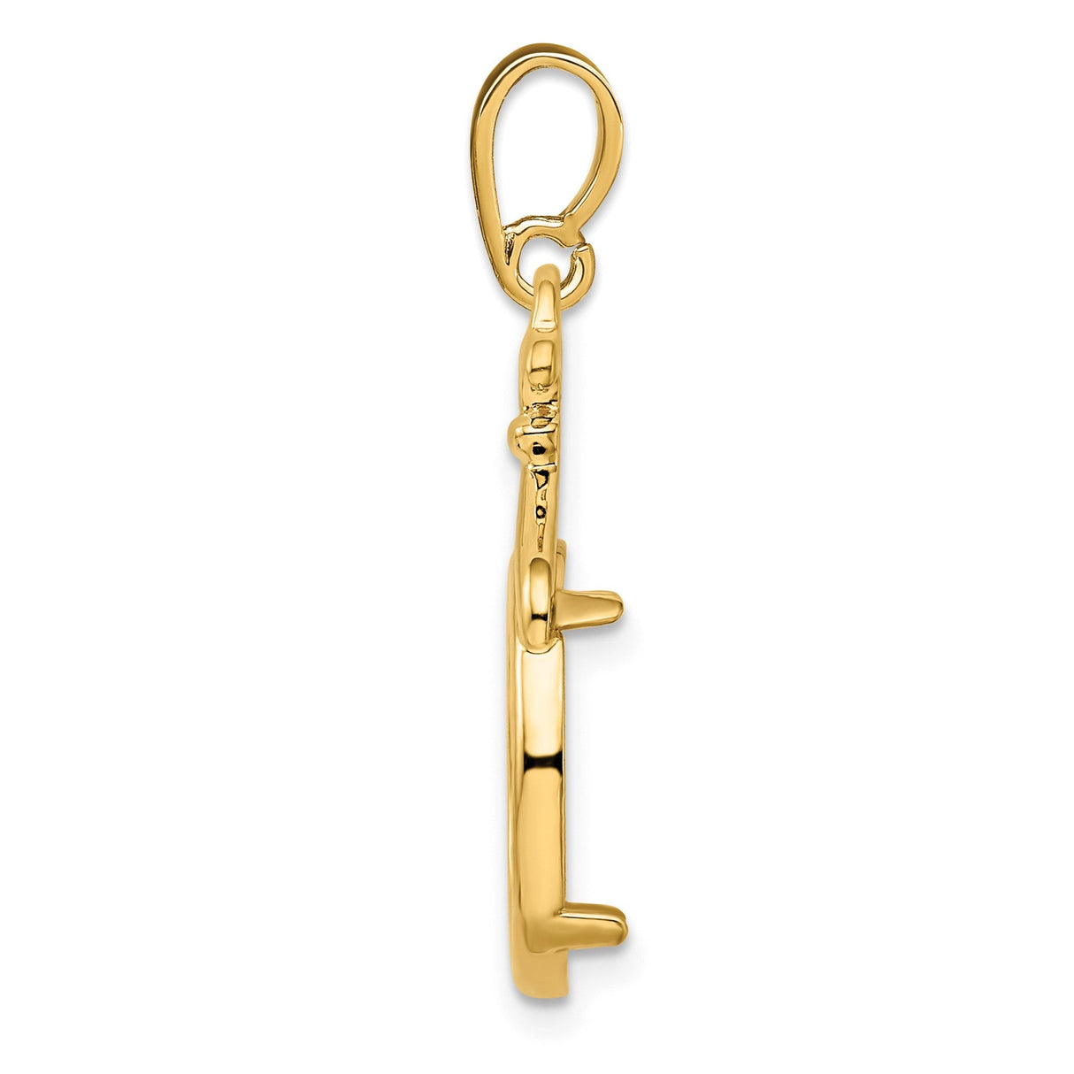 14 mm 14k Yellow Gold coin bezel for 14 mm Coin — alternate view