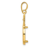 14 mm 14k Yellow Gold coin bezel for 14 mm Coin — alternate view