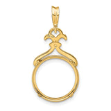 14 mm 14k Yellow Gold coin bezel for 14 mm Coin — additional image