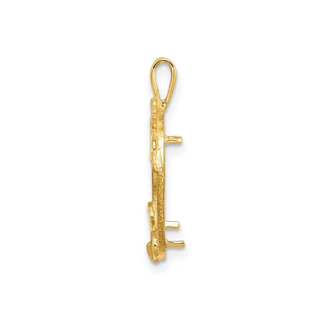 14 mm 14k Yellow Gold coin bezel for 14 mm Coin — alternate view