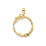 14 mm 14k Yellow Gold coin bezel for 14 mm Coin — additional image